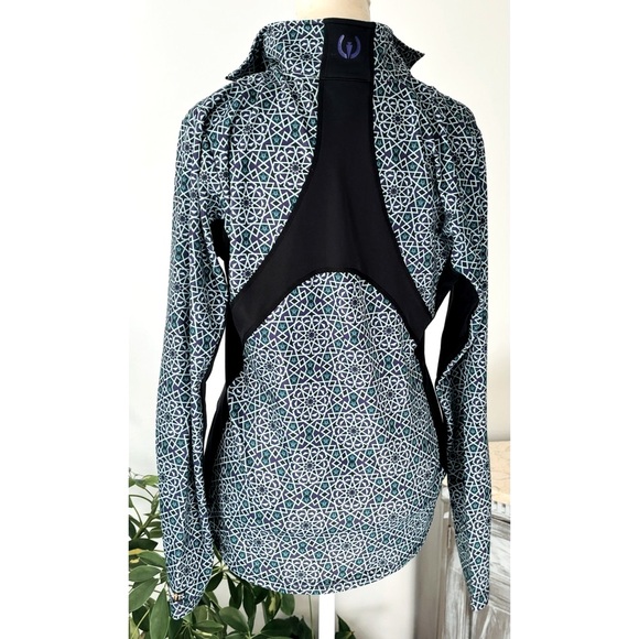 Kerrits Outdoor fleece sports athletic top in blue and purple - Size Small - Picture 5 of 15